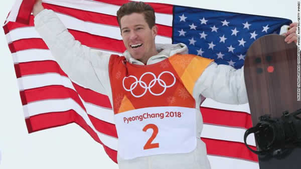 Shaun White wins 100th gold medal for USA