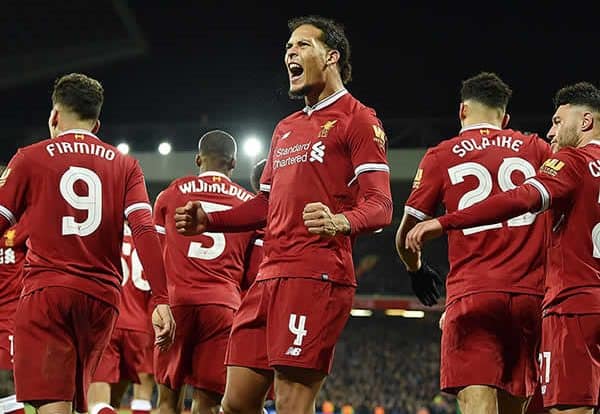 Players in Liverpool Soccer Team 2018