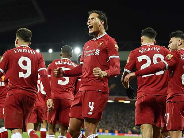 Players in Liverpool Soccer Team 2018