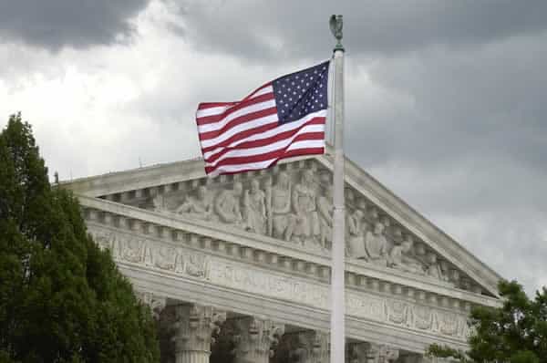 Top of supreme court building