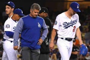 Dodgers down in the World Series