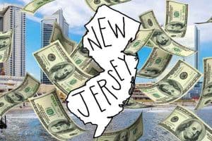 state outline with money