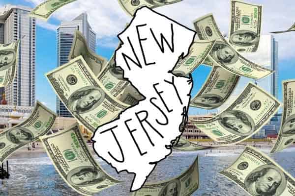 state outline with money