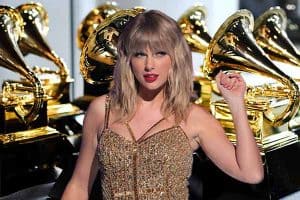 Taylor Swift Thinking About her 63rd Grammy Awards betting odds