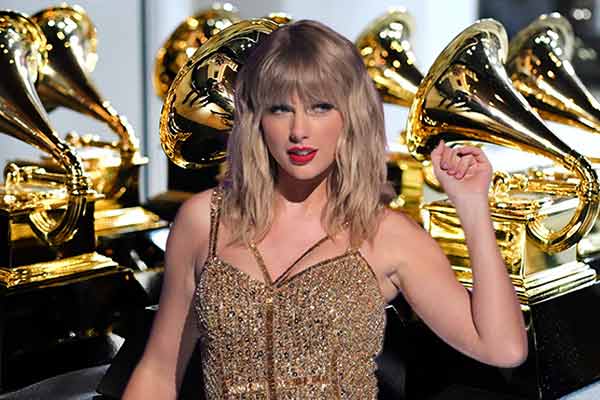 Taylor Swift Thinking About her 63rd Grammy Awards betting odds