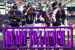 Baltimore Ravens Pictured as Maryland sports betting gets ready to launch.