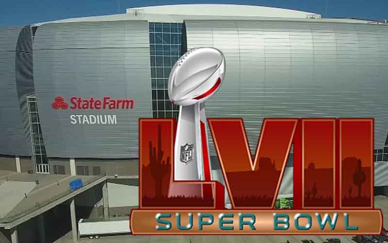 Super Bowl LVII will be hosted at State Farm Stadium in Glendale, Arizona 2023