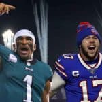 Jalen Hurts and Josh Allen leaders in the current NFL MVP odds