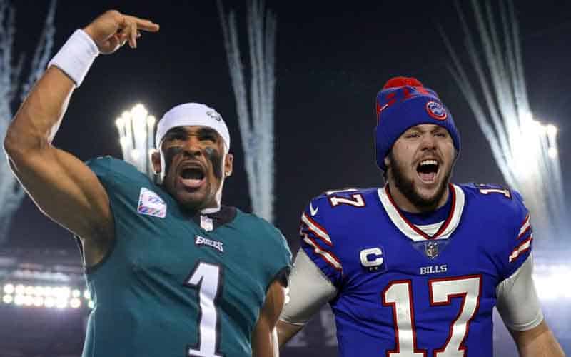Jalen Hurts and Josh Allen leaders in the current NFL MVP odds