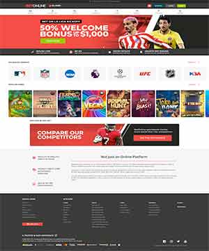 Betonline Sportsbook Screenshot