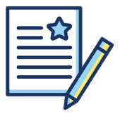 Review Icon With Pencil
