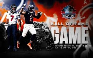a promo for the 2024 NFL Preseason opener featuring CJ Stroud and Caleb Williams