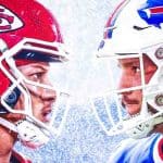 Chiefs and Bills quarterbacks