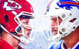 Chiefs and Bills quarterbacks